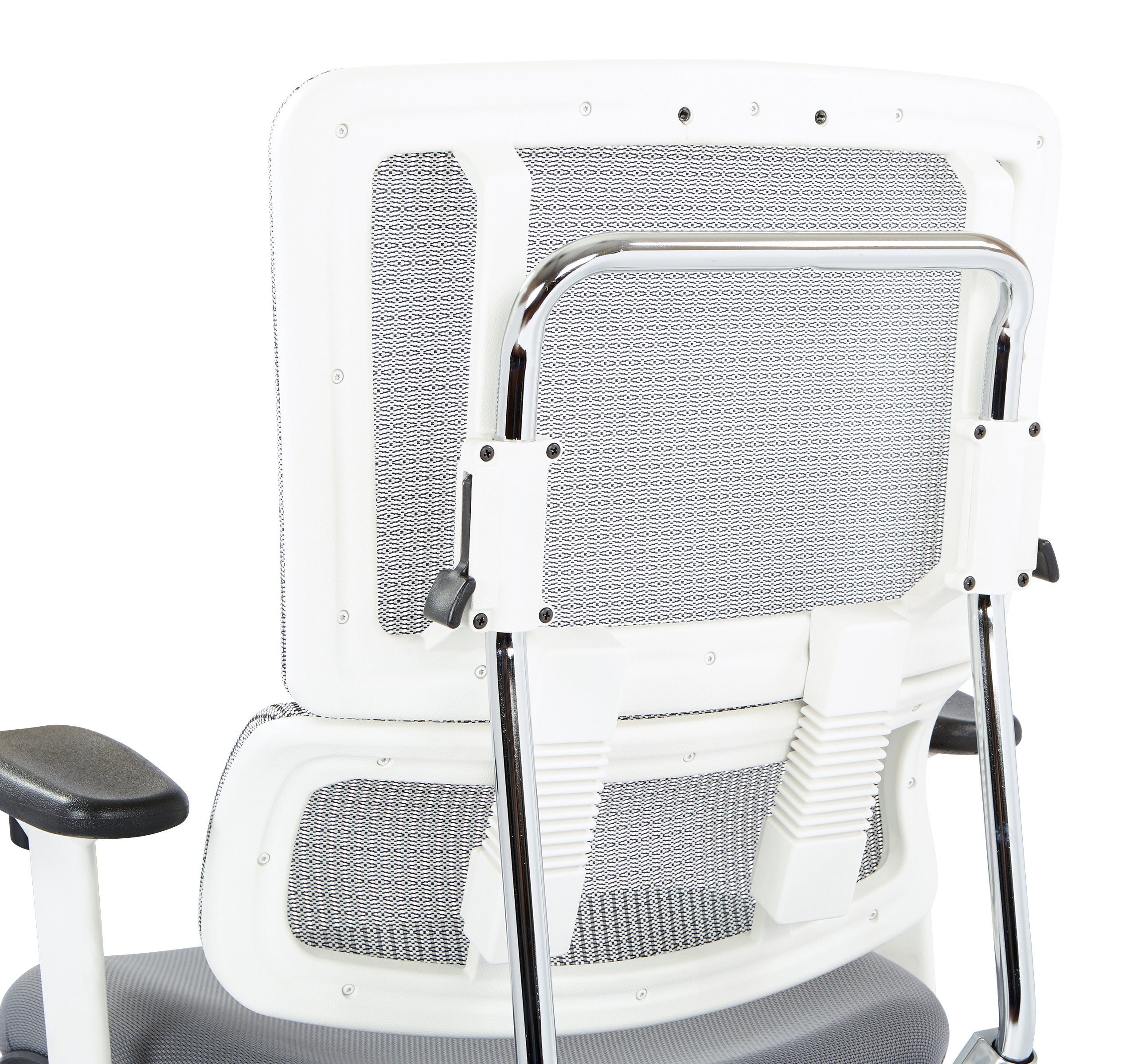 White Vertical Mesh Chair